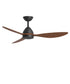 Drifter 52 inch Outdoor Fan w LED Black / Walnut
