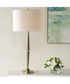 Modern Table Lamp with Crystal in Antique Brass