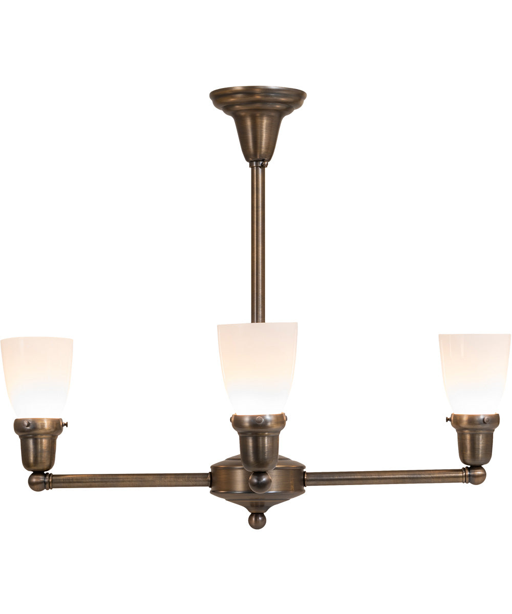 27" Wide Revival Oyster Bay Goblet 4 Light Chandelier