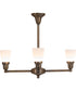 27" Wide Revival Oyster Bay Goblet 4 Light Chandelier