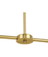 Arya 8-Light Linear Chandelier Brushed Gold