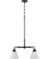 Pleated II 4-Light Lighting Flat Black
