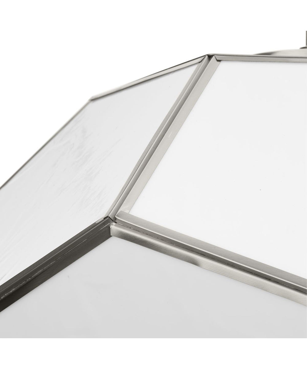 Latham 18 in. 3-Light Flush Mount Brushed Nickel