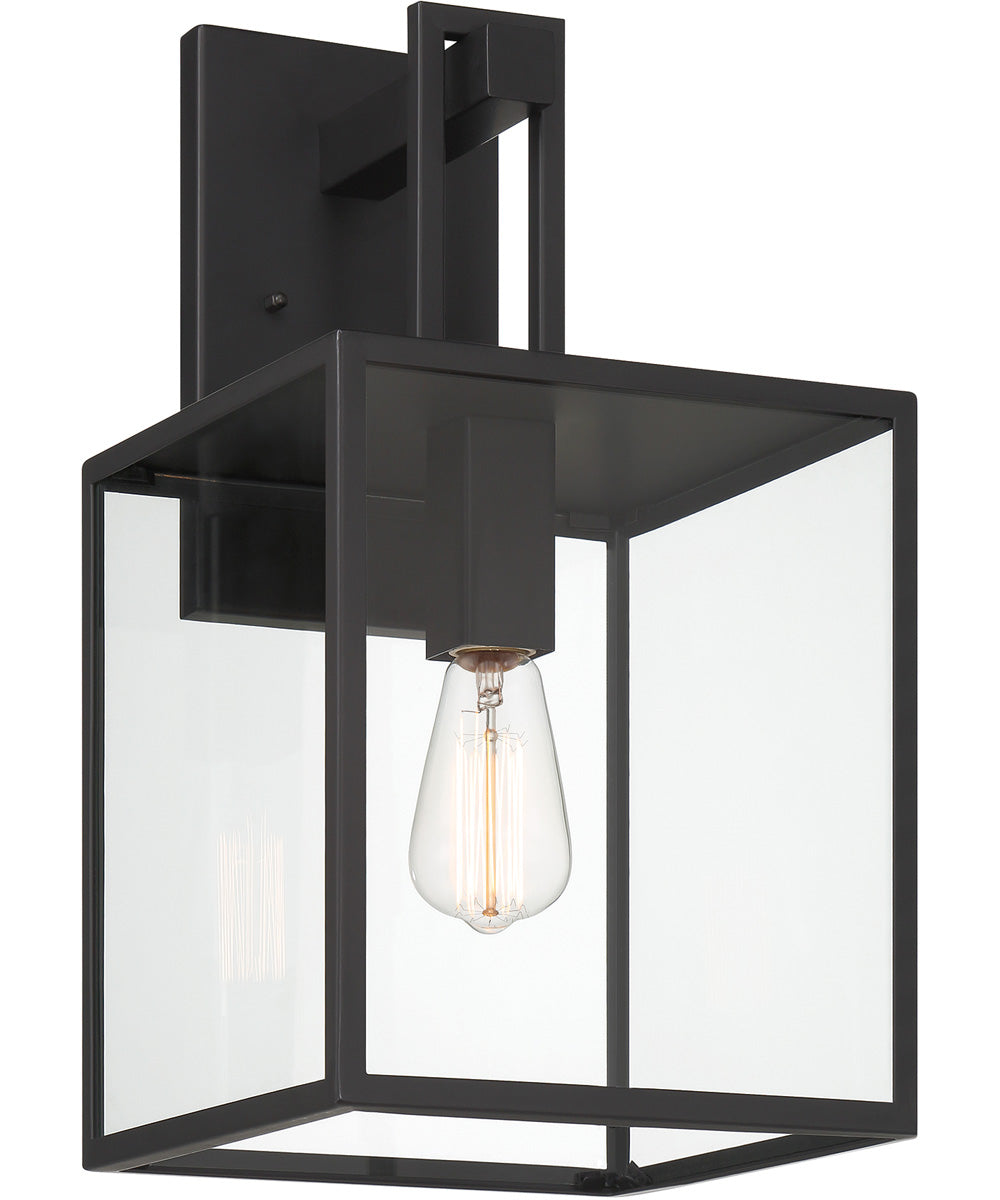 Preston 1 Light Wall Lantern Matte Black