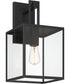 Preston 1 Light Wall Lantern Matte Black