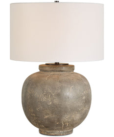 Rock Of Ages Rust Brown Table Lamp