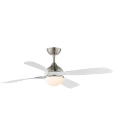 Bola 52 inch Indoor Fan w LED Light Kit Satin Nickel
