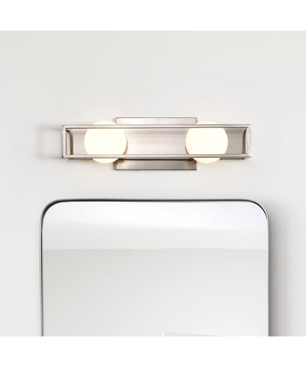 Jenkins 2-Light Vanity & Wall Brushed Nickel