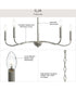 Ilia 5-Light Chandelier Brushed Nickel