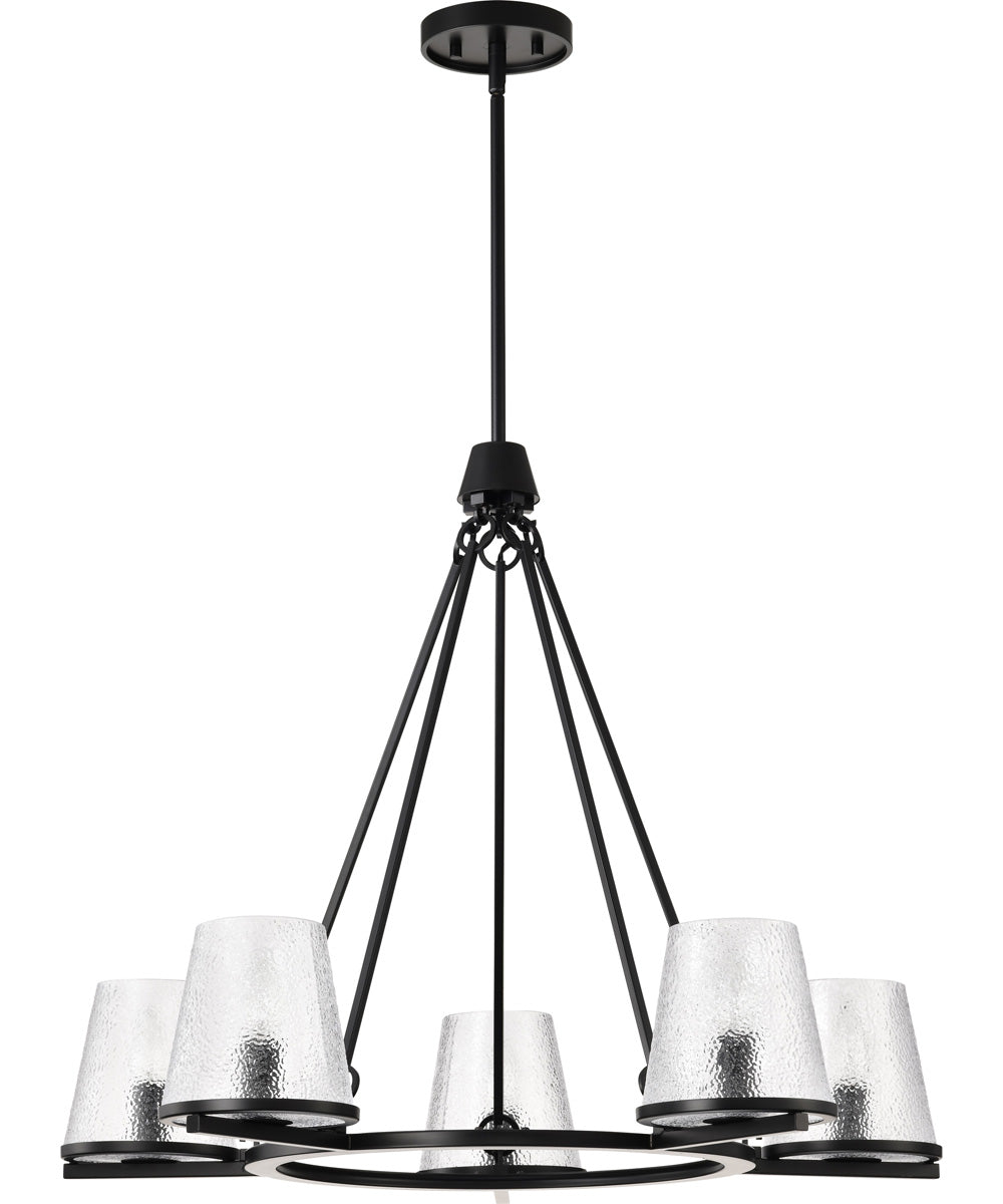 Valentine 5-Light Chandelier Black