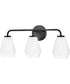 Gio 3-Light Medium Three Light Vanity in Black