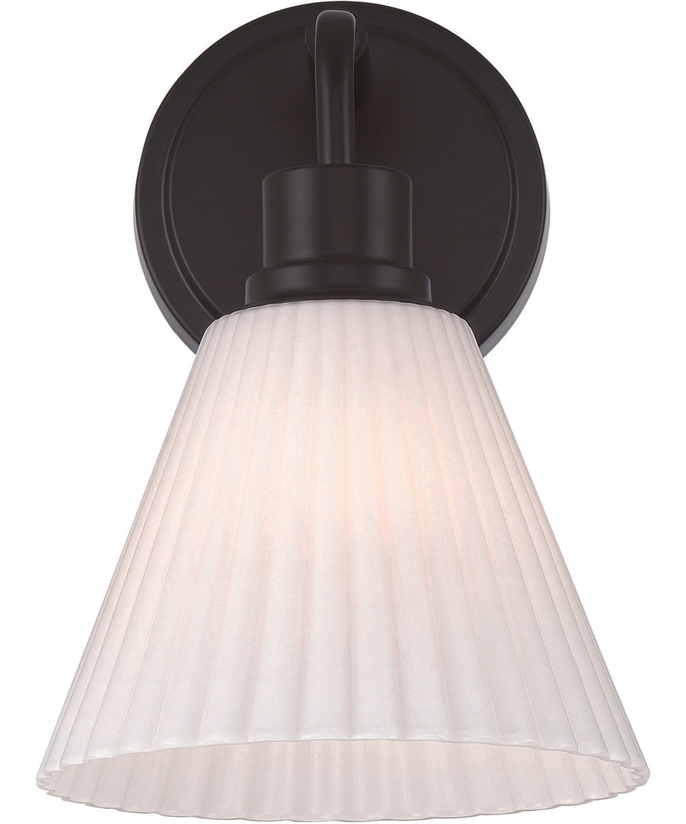 Pleated II 1-Light Lighting Flat Black