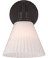 Pleated II 1-Light Lighting Flat Black