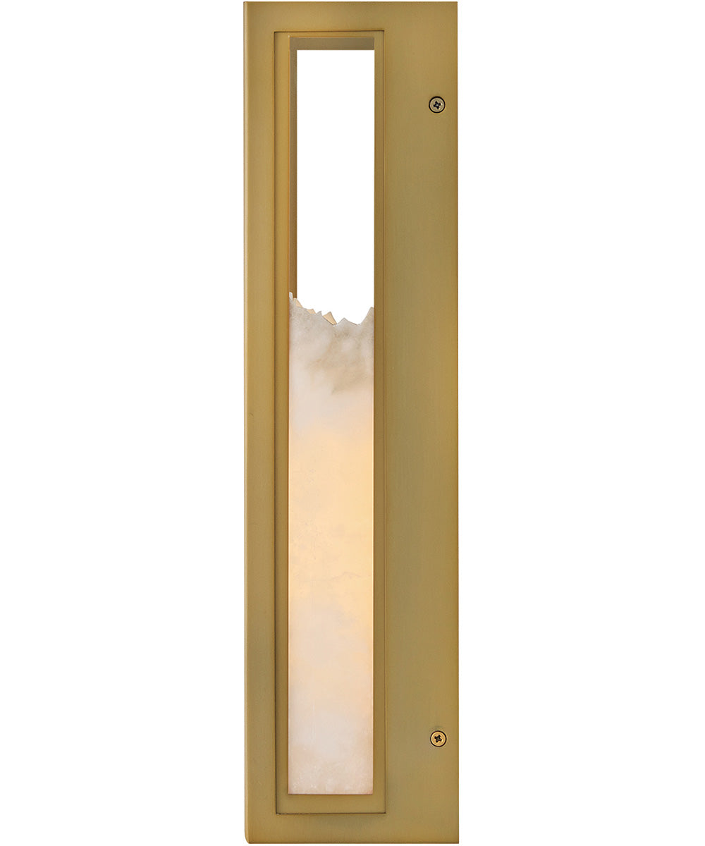 Veleta 1-Light Large Single Light Sconce in Lacquered Brass