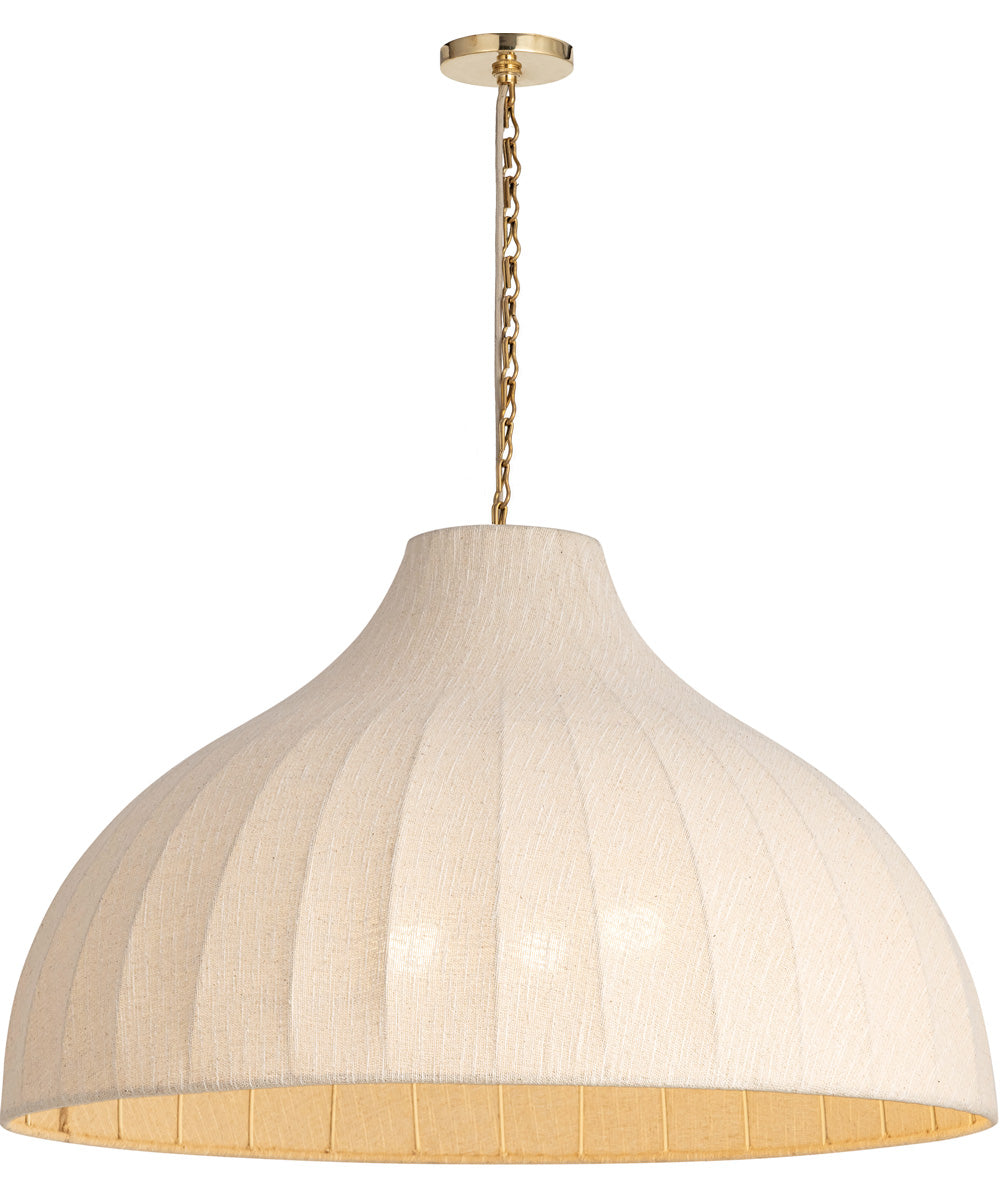 Hearthveil Pendant Natural Aged Brass