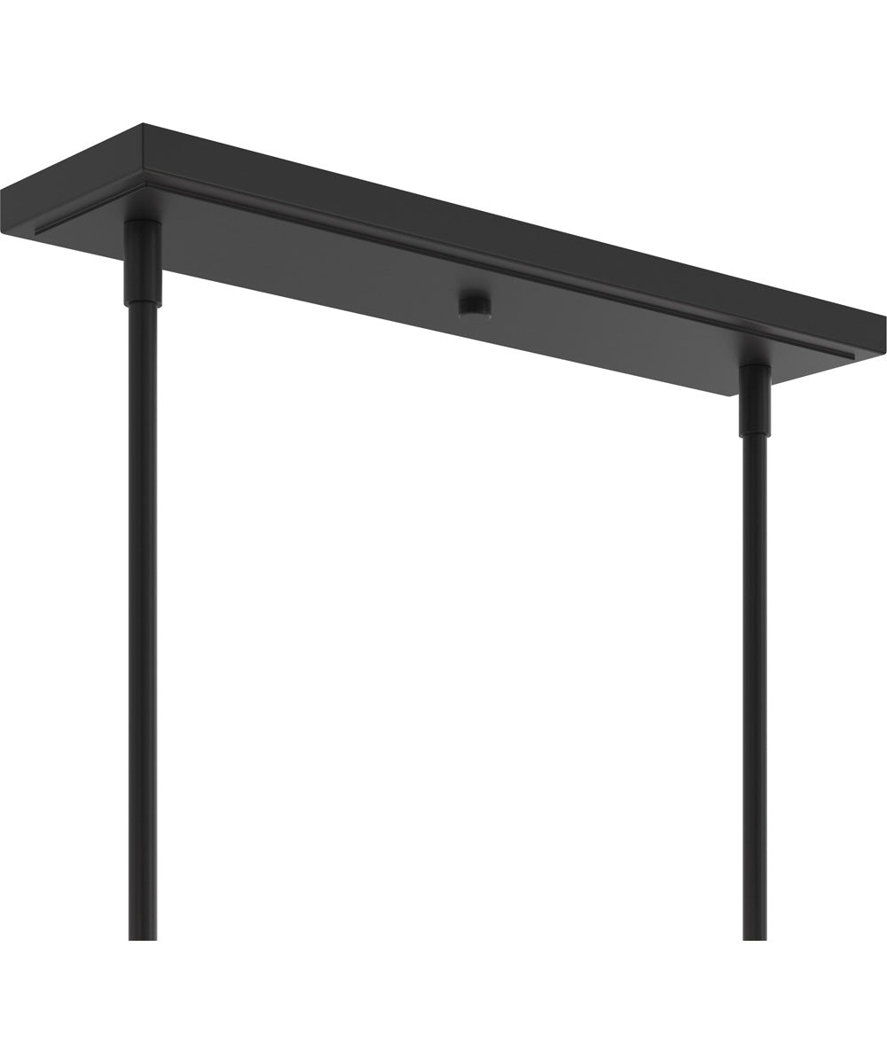 Rigsby 6-Light Linear Chandelier Matte Black