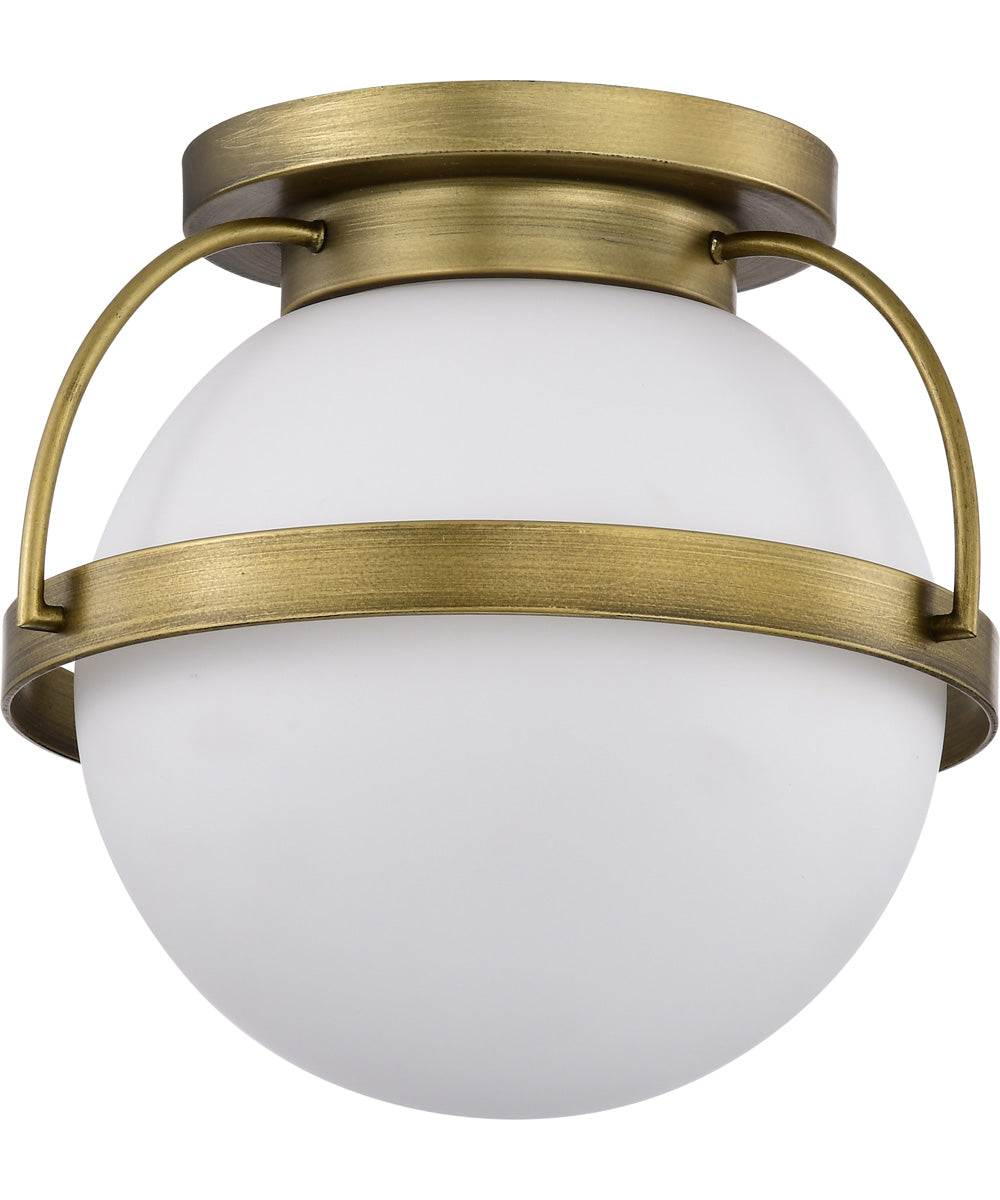 Lakeshore 1-Light Close-to-Ceiling Natural Brass