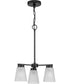 Tanner 3-Light Chandelier Matte Black