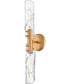 Capri 2-Light Large Two Light Sconce in Distressed Brass