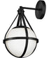 Colby 1-Light Small Single Light Sconce in Black