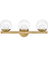 Sunni 3-Light Medium Three Light Vanity in Lacquered Brass