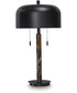 Alanbert Metal Table Lamp Brown/Black
