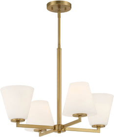Palmyra 4 Light Chandelier Brushed Gold
