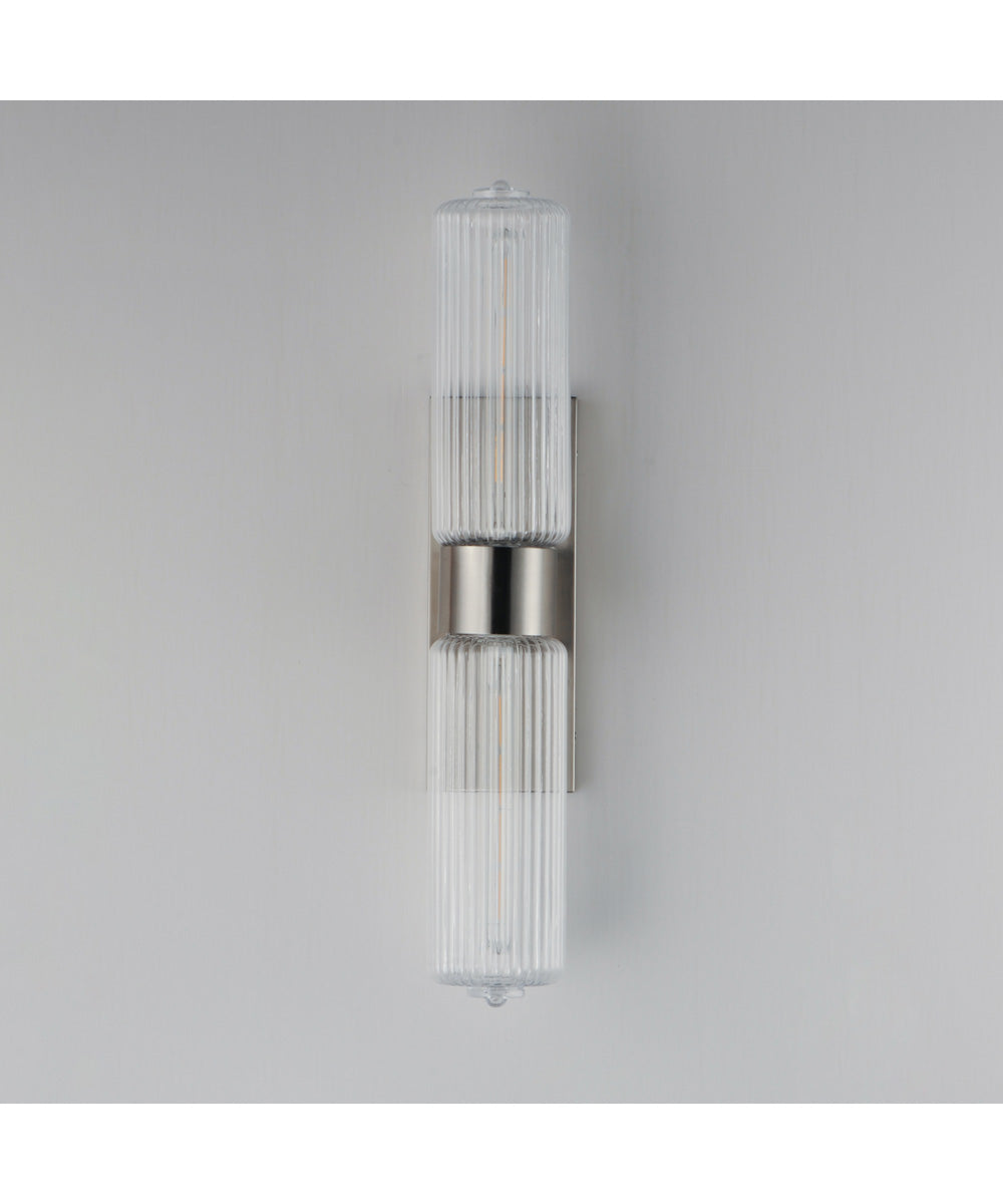 Kasbah 2-Light Wall Sconce Satin Nickel