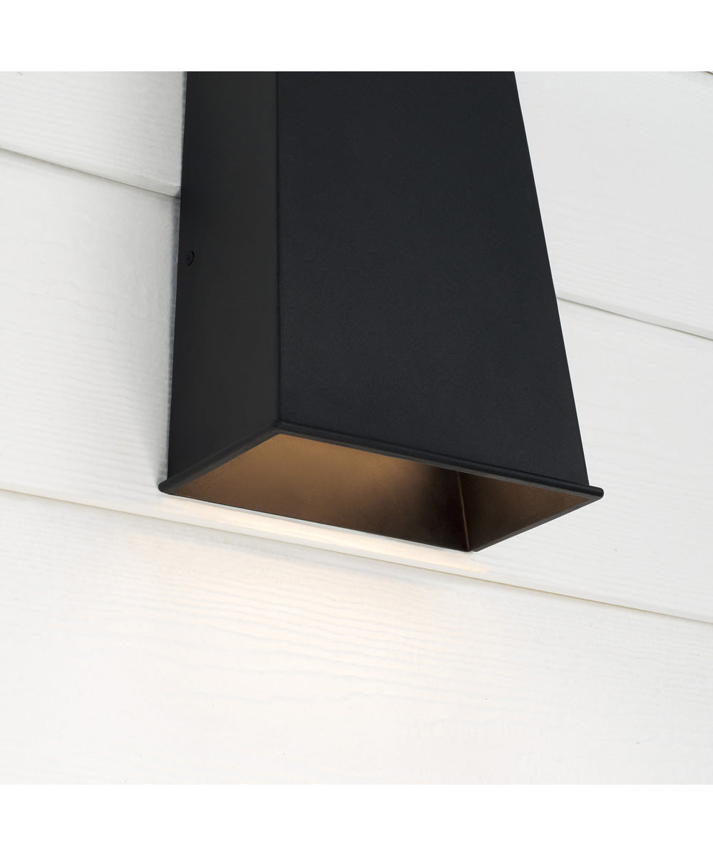 Ansel 1-Light Outdoor Wall-Lantern Black