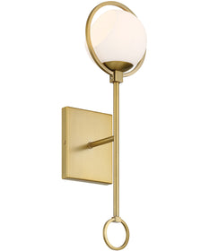 Teatro 1 Light Wall Sconce  Brushed Gold