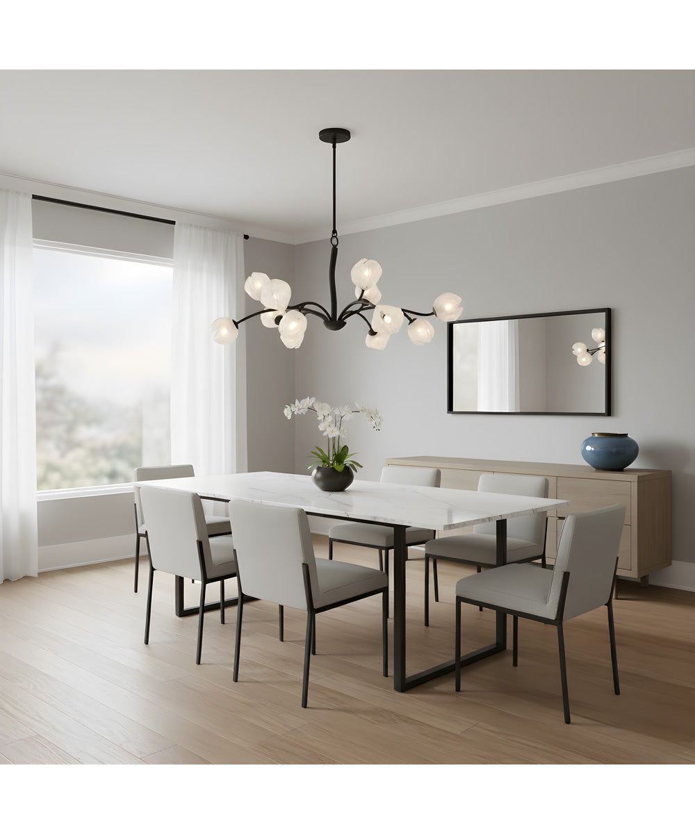 Walker 12-light Chandelier Matte Black