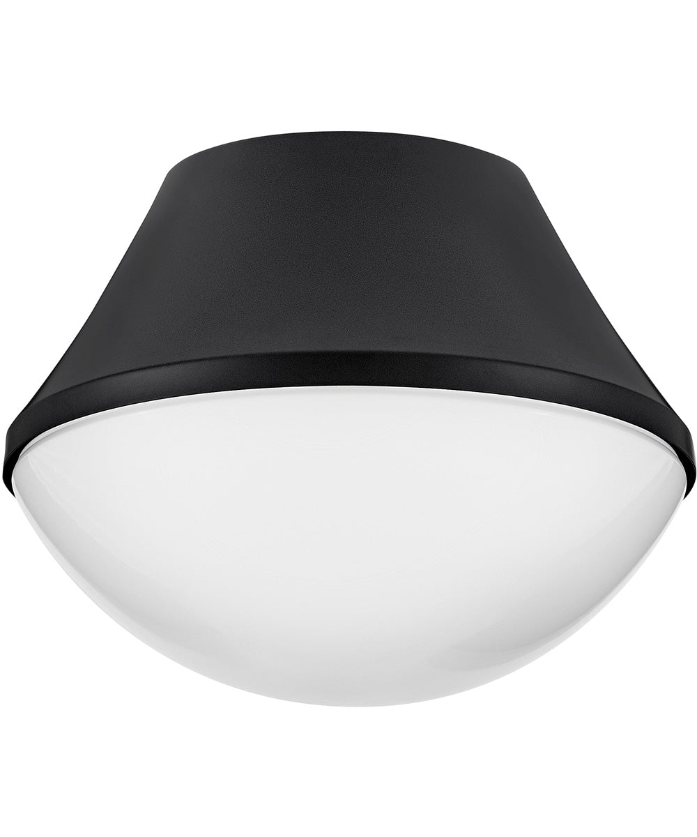 Haddie 1-Light Small Flush Mount in Black