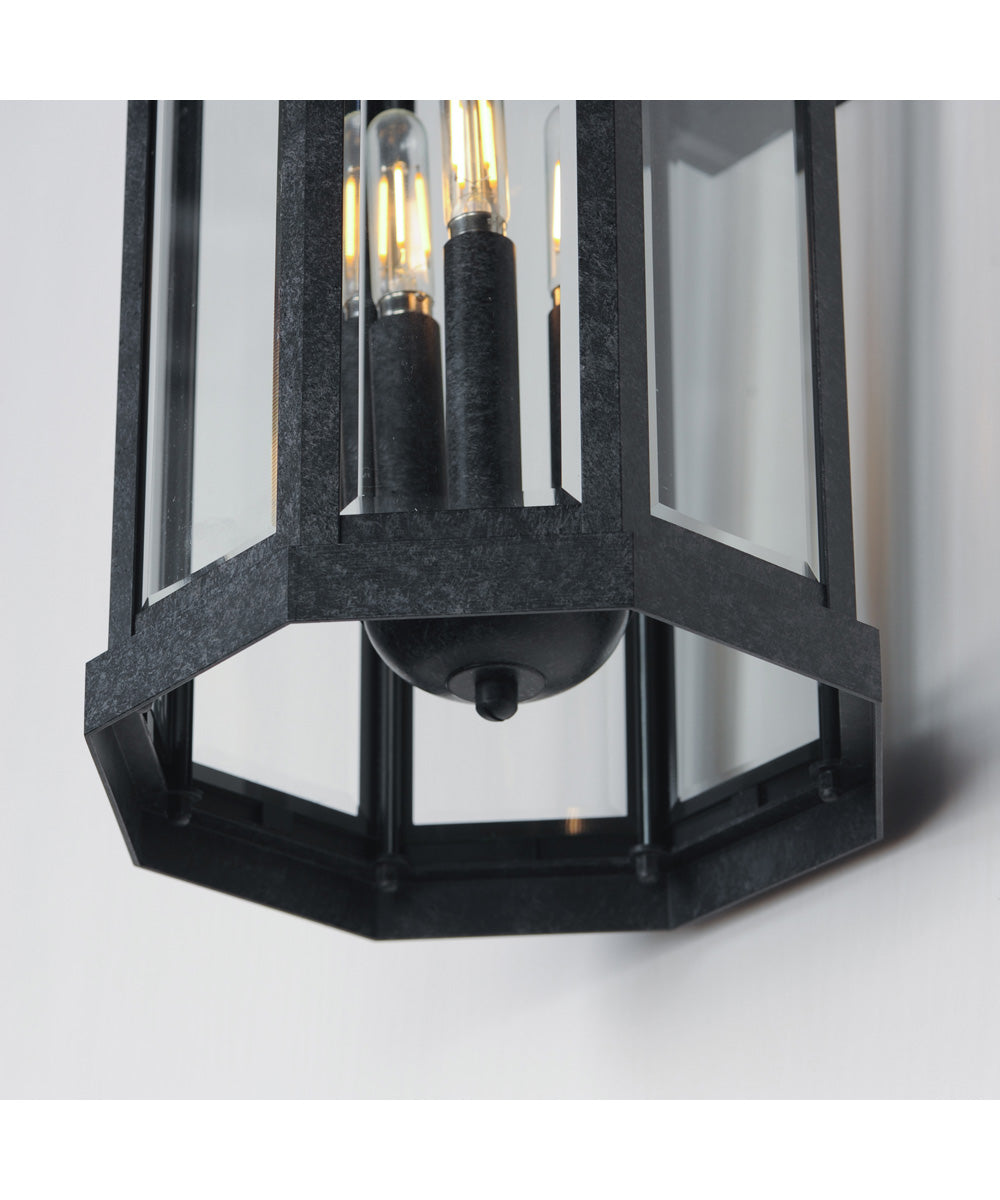 Wright 3-Light Outdoor Wall Sconce Black Patina