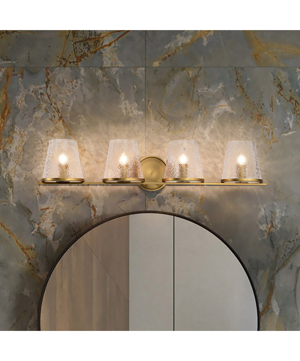 Valentine 4-Light Vanity & Wall Vintage Brass