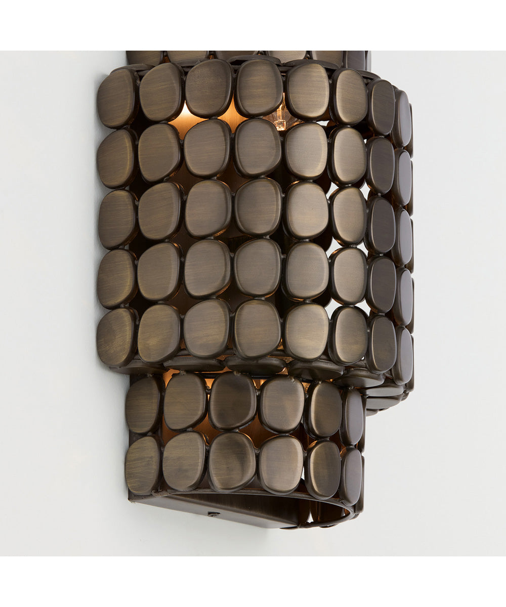 Eliana 2-Light Sconce Dark Brass