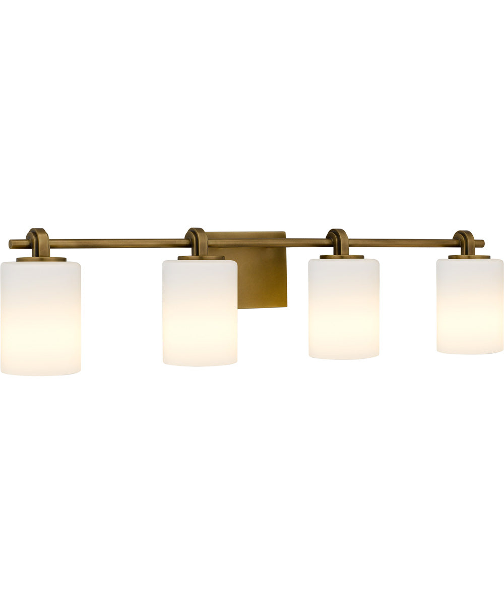 Morris 4-light Bath Light Weathered Brass