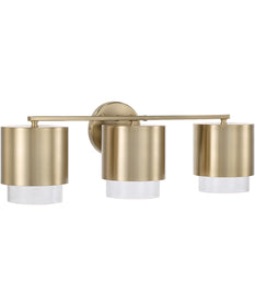 Weller 3-Light Vanity Matte Brass