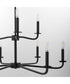 Rutherford 9-light Chandelier Matte Black