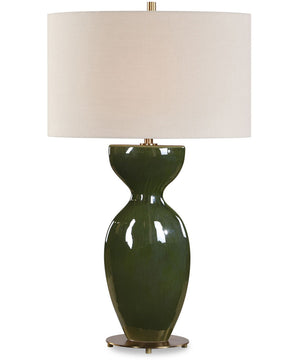 Curhan Green Glaze Table Lamp