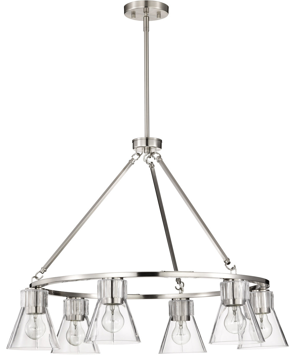 Gianna 6-Light Chandelier Brushed Nickel