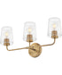 Kline 3-Light Medium Three Light Vanity in Heritage Brass