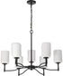 Liam 9-Light Chandelier Matte Black