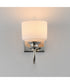 Bisque 1-Light Wall Sconce Polished Nickel