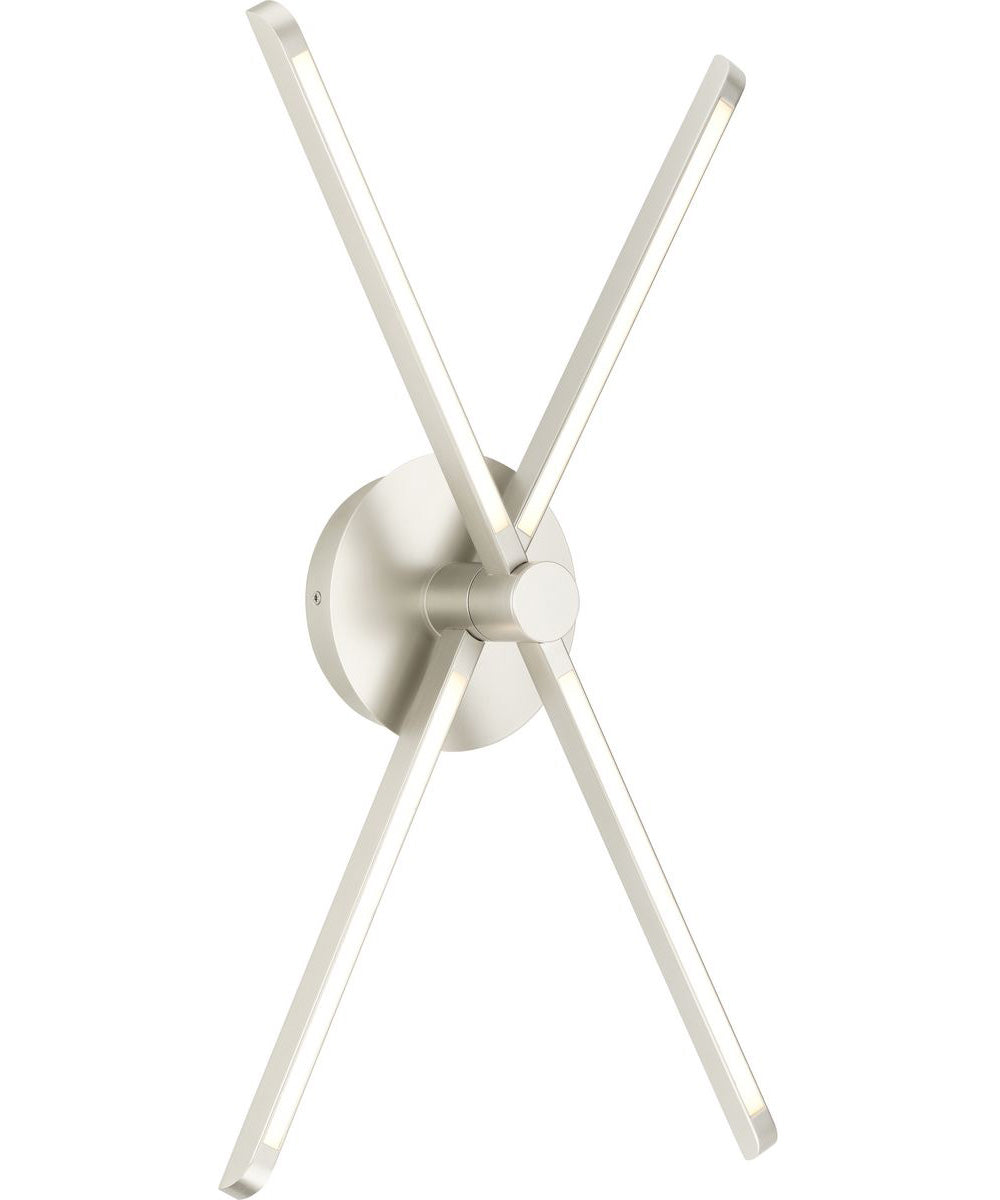 Pivot LED 4-Light Semi-Flush or Wall Mount Fixture Burnished Nickel
