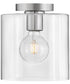 Pippa 1-Light Extra Small Flush Mount in Polished Nickel