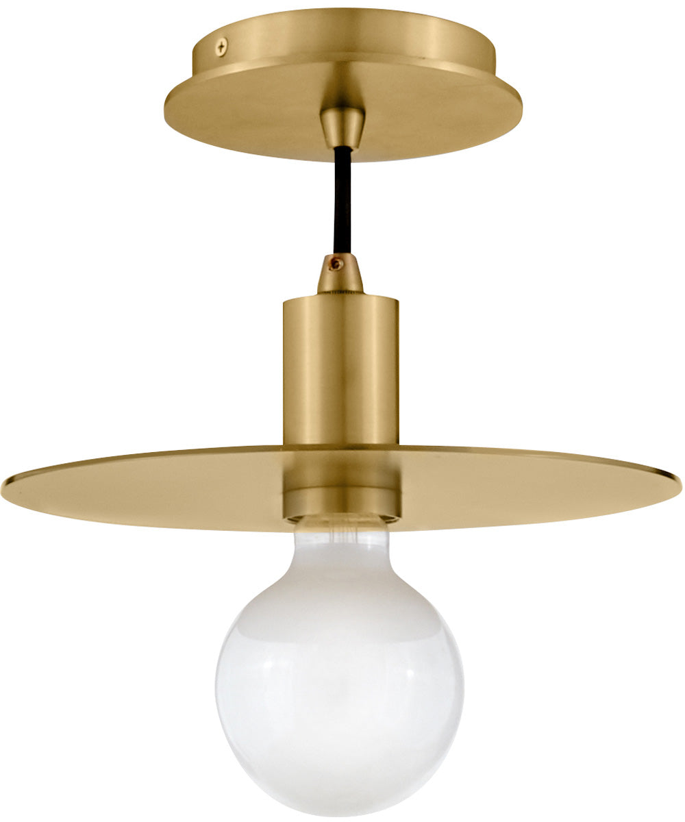 Lulu 1-Light Small Convertible Pendant in Lacquered Brass