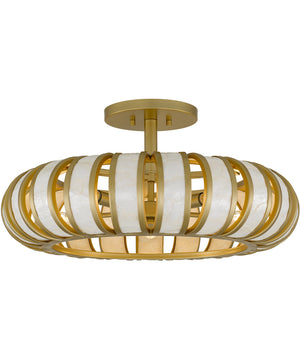 Knight 5-light Semi Flush Mount Soft Gold