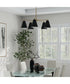 Charlie 5-Light Chandelier Matte Brass and Black