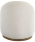 Swirl Swivel Sheepskin Ottoman