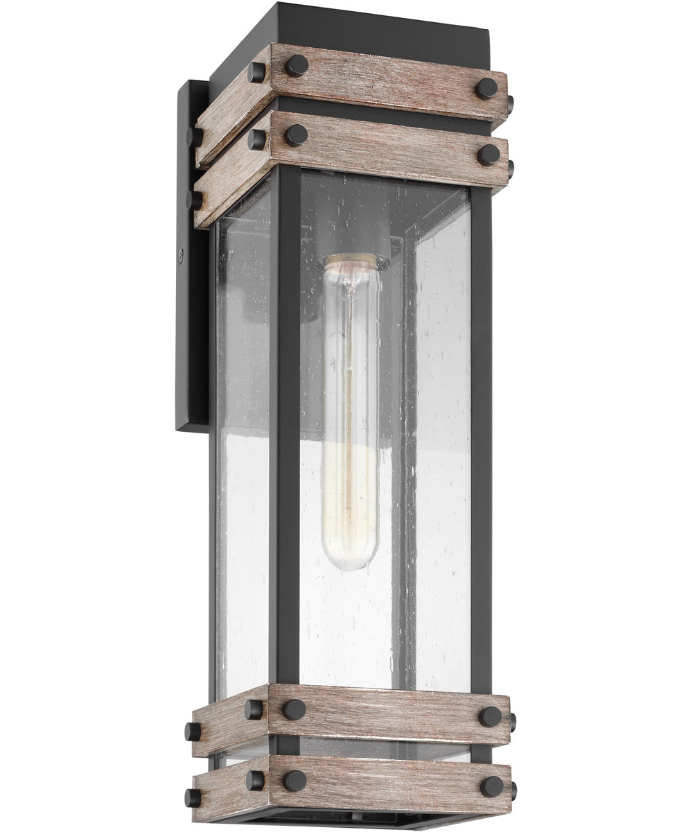 Homestead 1-Light Outdoor Black / Wood